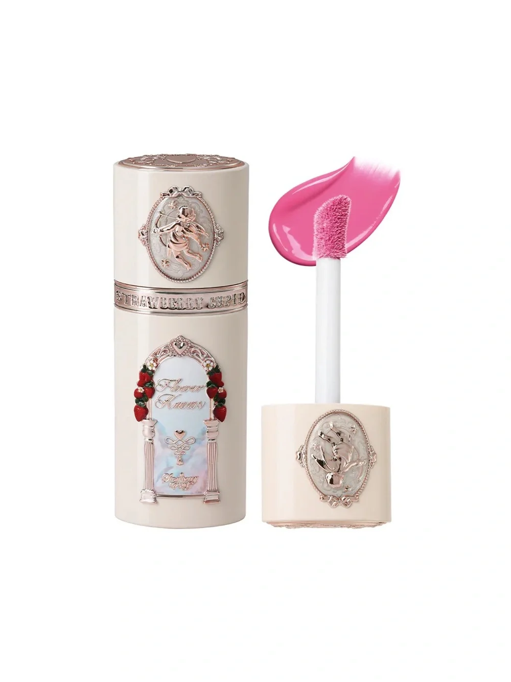 Flower knows Strawberry Kisses lip gloss in 06 Rosy Madeleine